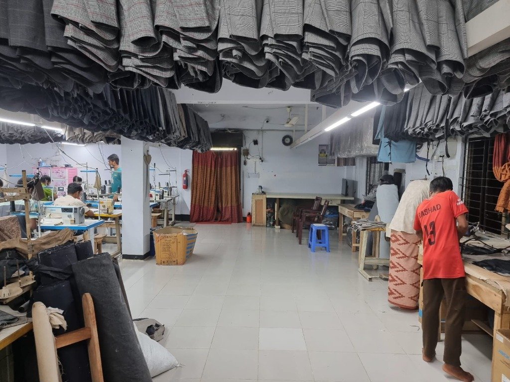 Industrial Pressing Machine at Al Noor Fashion factory