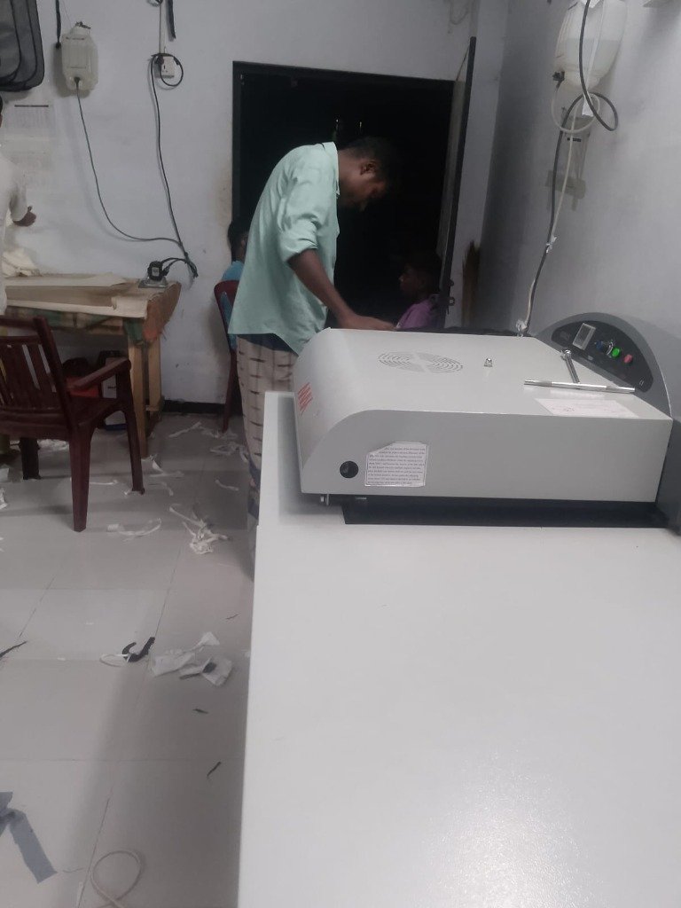 Industrial finishing and pressing equipment at Al Noor Fashion